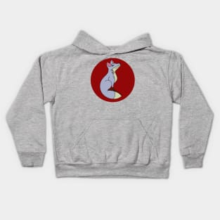 Happy Fox - Grey Kids Hoodie